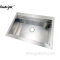 Stainless Steel Kitchen Sink Single Bowl workstation